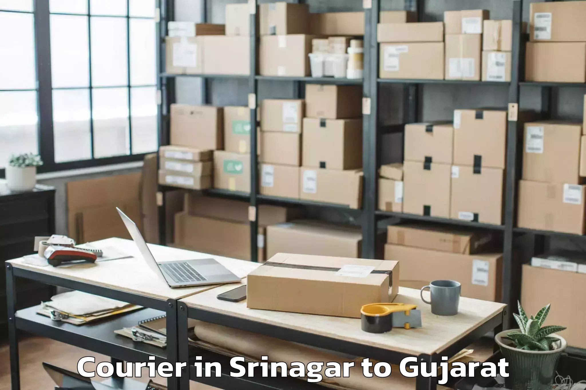 Book Your Srinagar to Tilakvada Courier Today